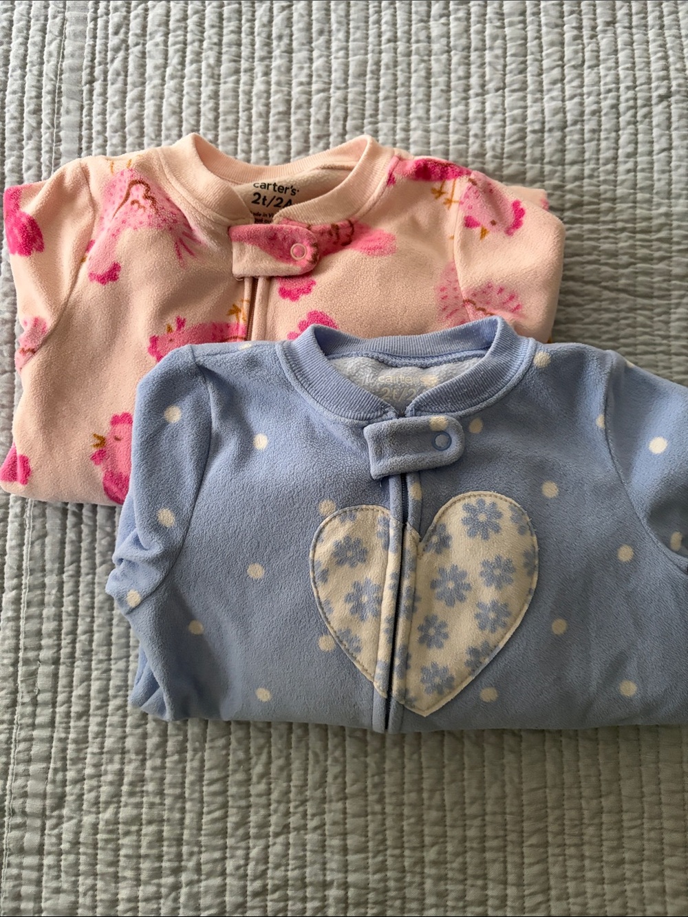Carter's Fleece pjs 2T